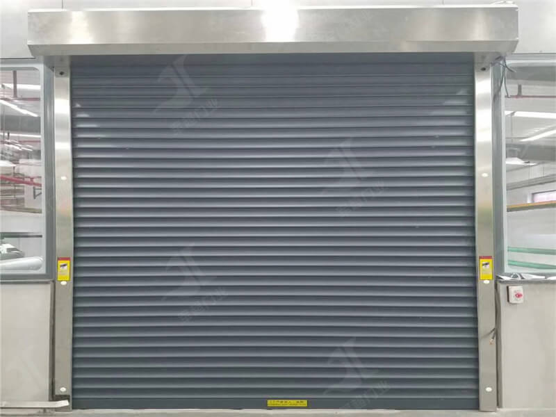 Composite steel fire retardant rolling shutter door